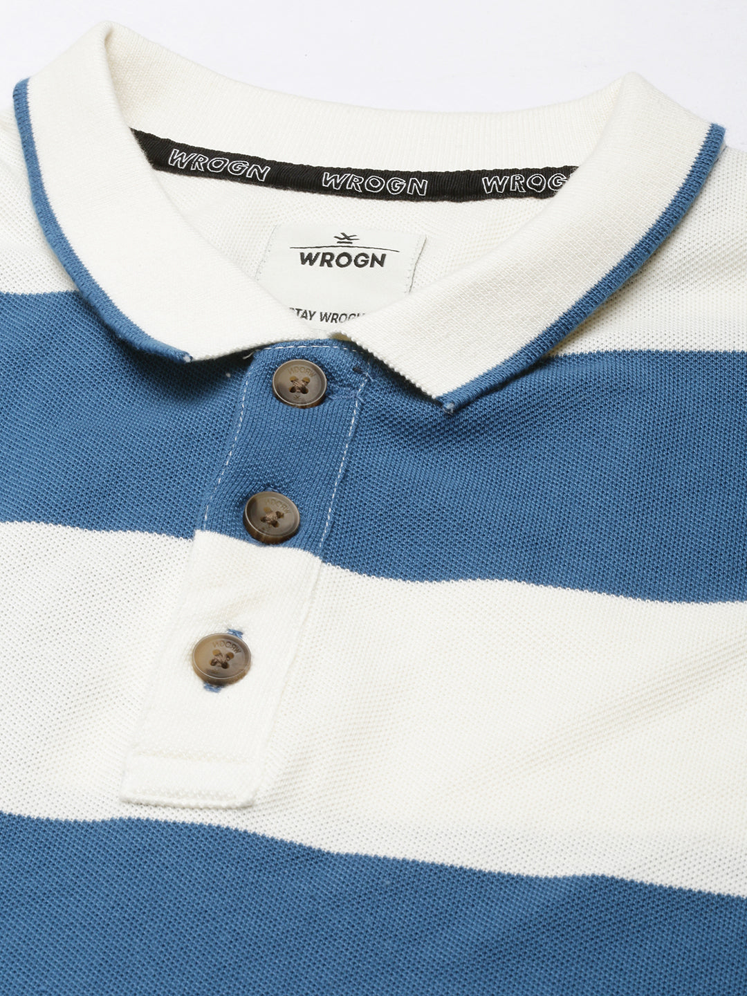 Blue Stripes Casual Polo