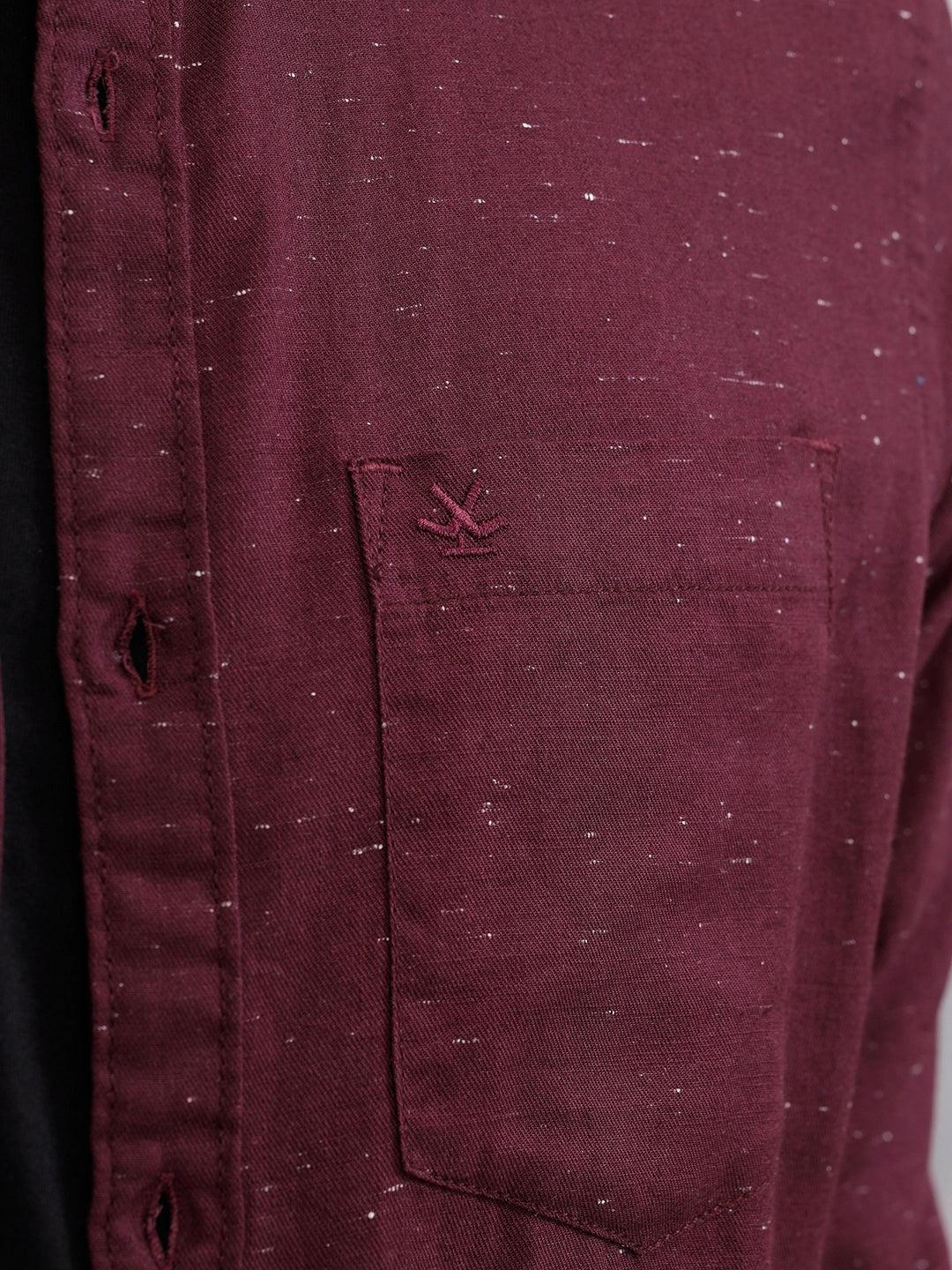 100% Cotton Enzyme Washed Regular Fit Shirt I Marron