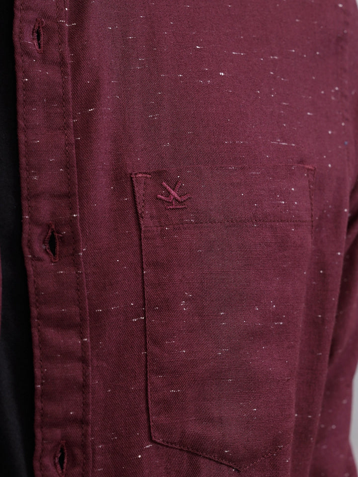 100% Cotton Enzyme Washed Regular Fit Shirt I Marron