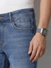 Solid Slim Fit Denim Jeans | Light Blue