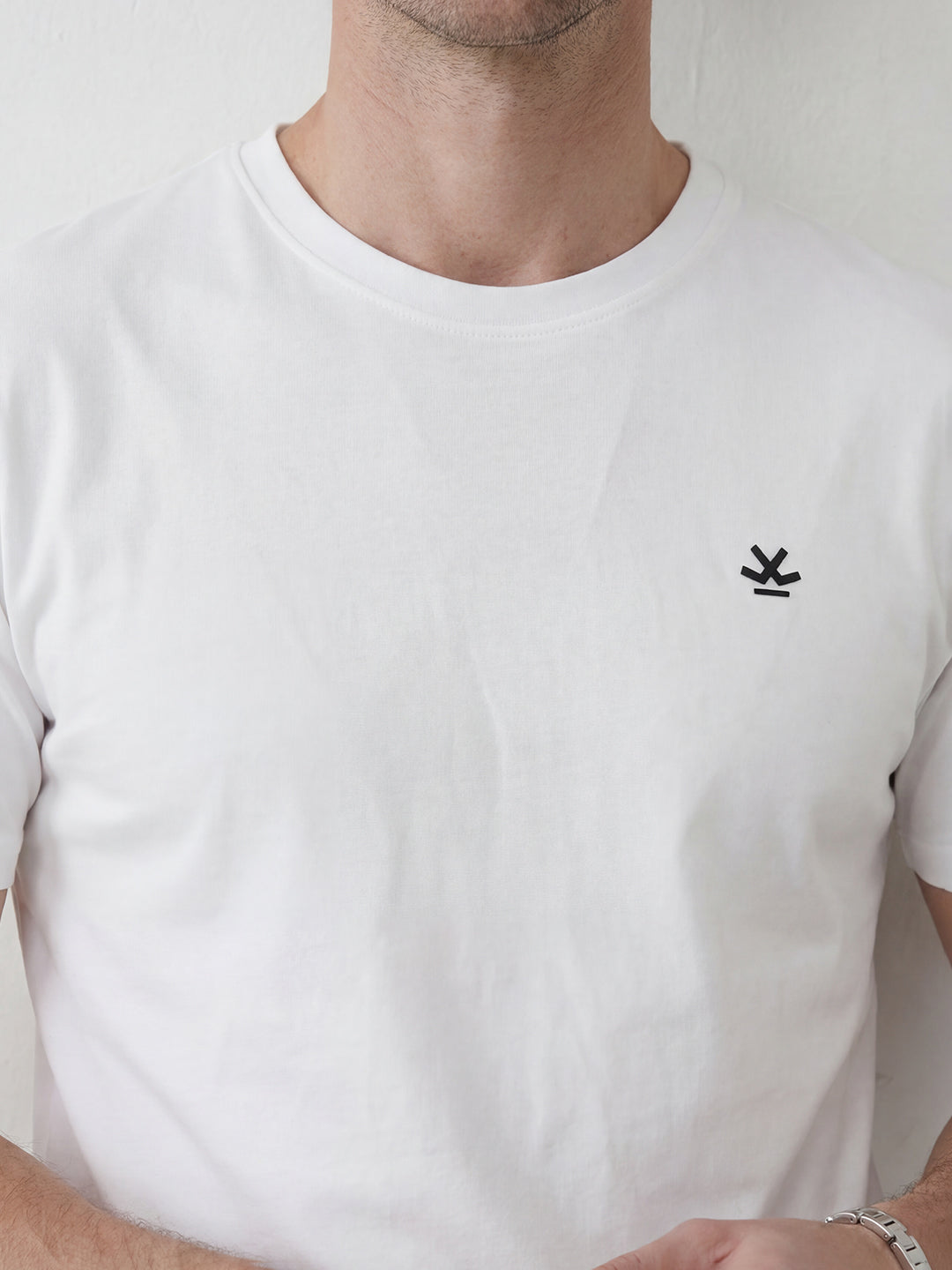 Solid Slim Fit T-Shirt | White