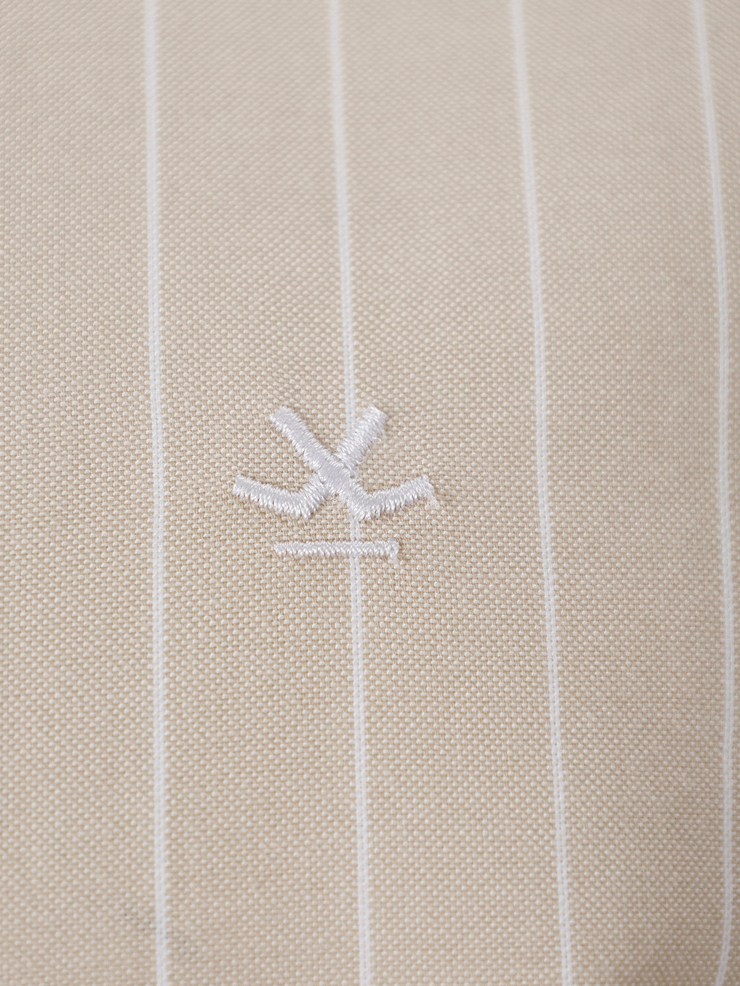 Slim Fit Striped Shirt | Beige