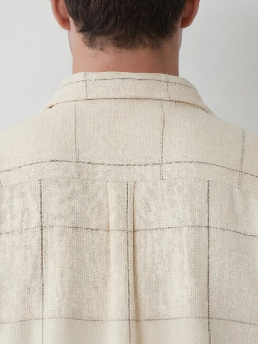 Comfort Fit Checkered Shirt | Off White
