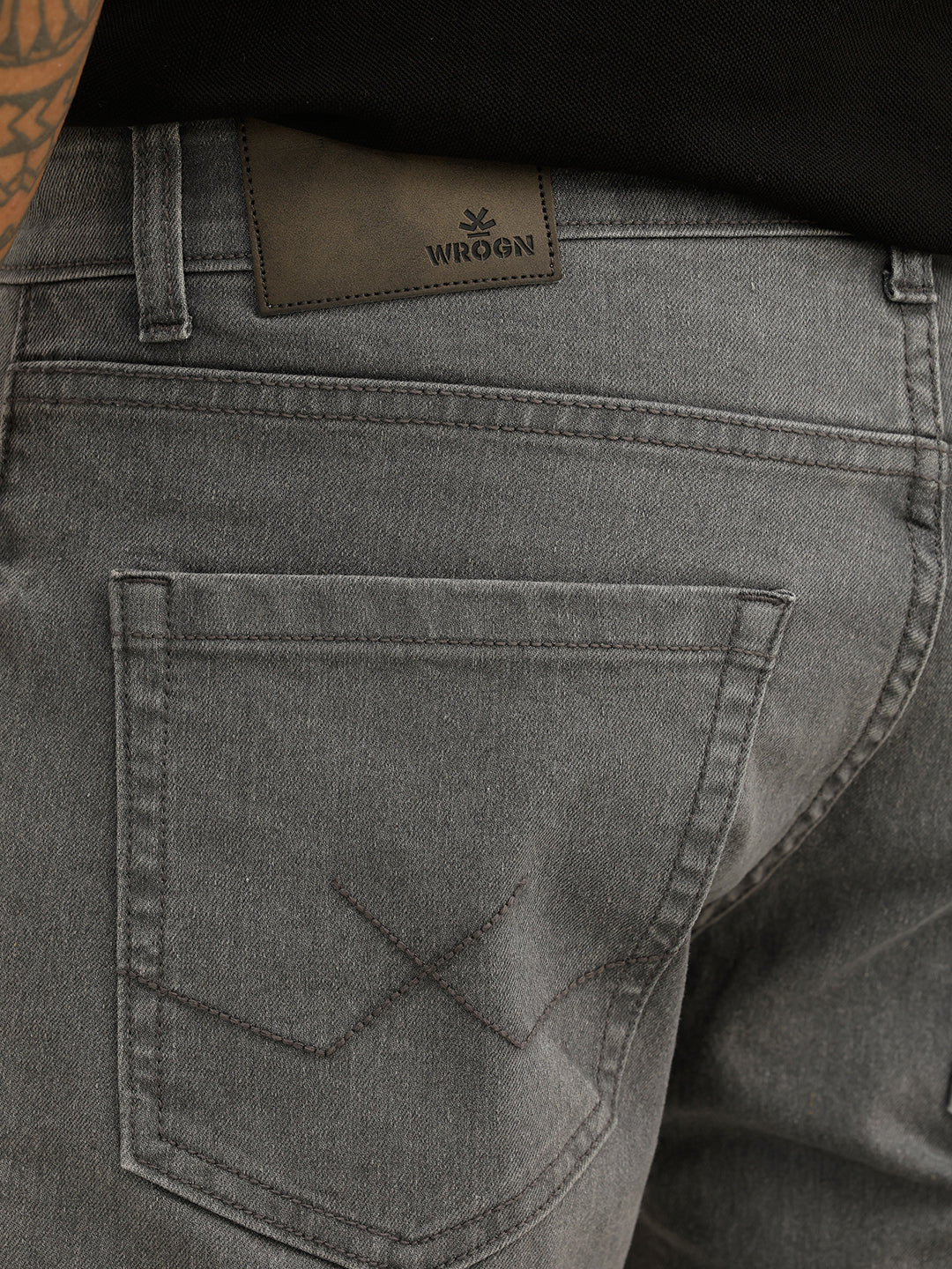 Washed Slim Fit Denim Jeans | Grey