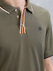 Polo T-Shirt With Contrast Trim Details | Olive