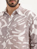 Regular Fit AOP Full Sleeve Shirt | Brown