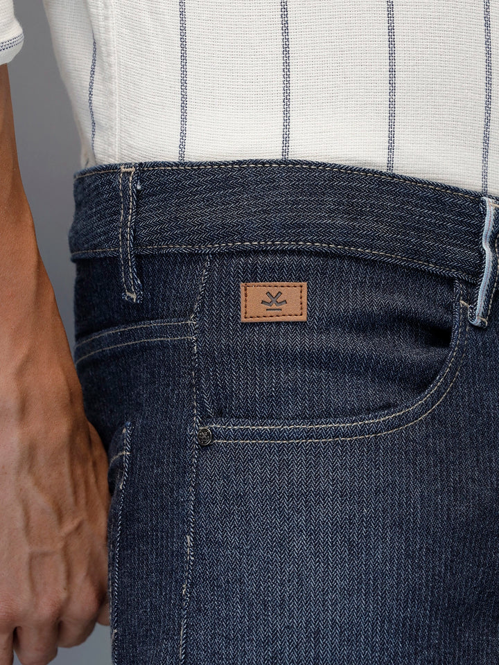 Men's Casual Straight Fit Jeans | Blue