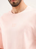 Oversized Print T-Shirt | Pink