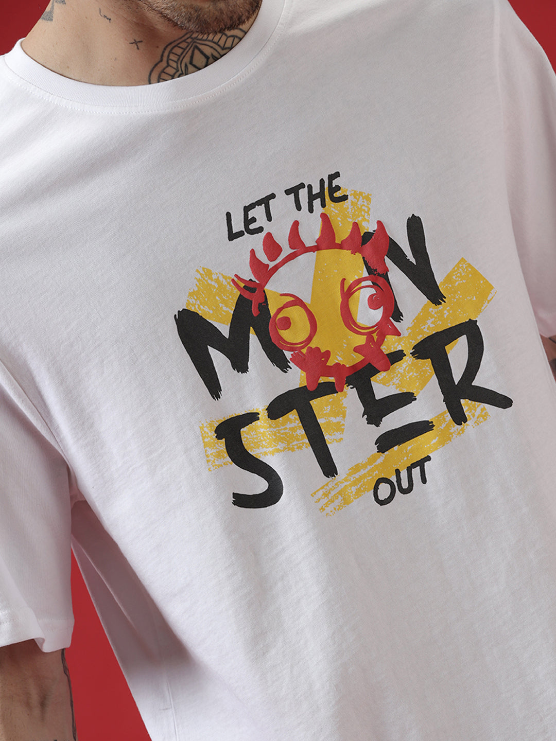 Let The Monster Out Printed T-Shirt