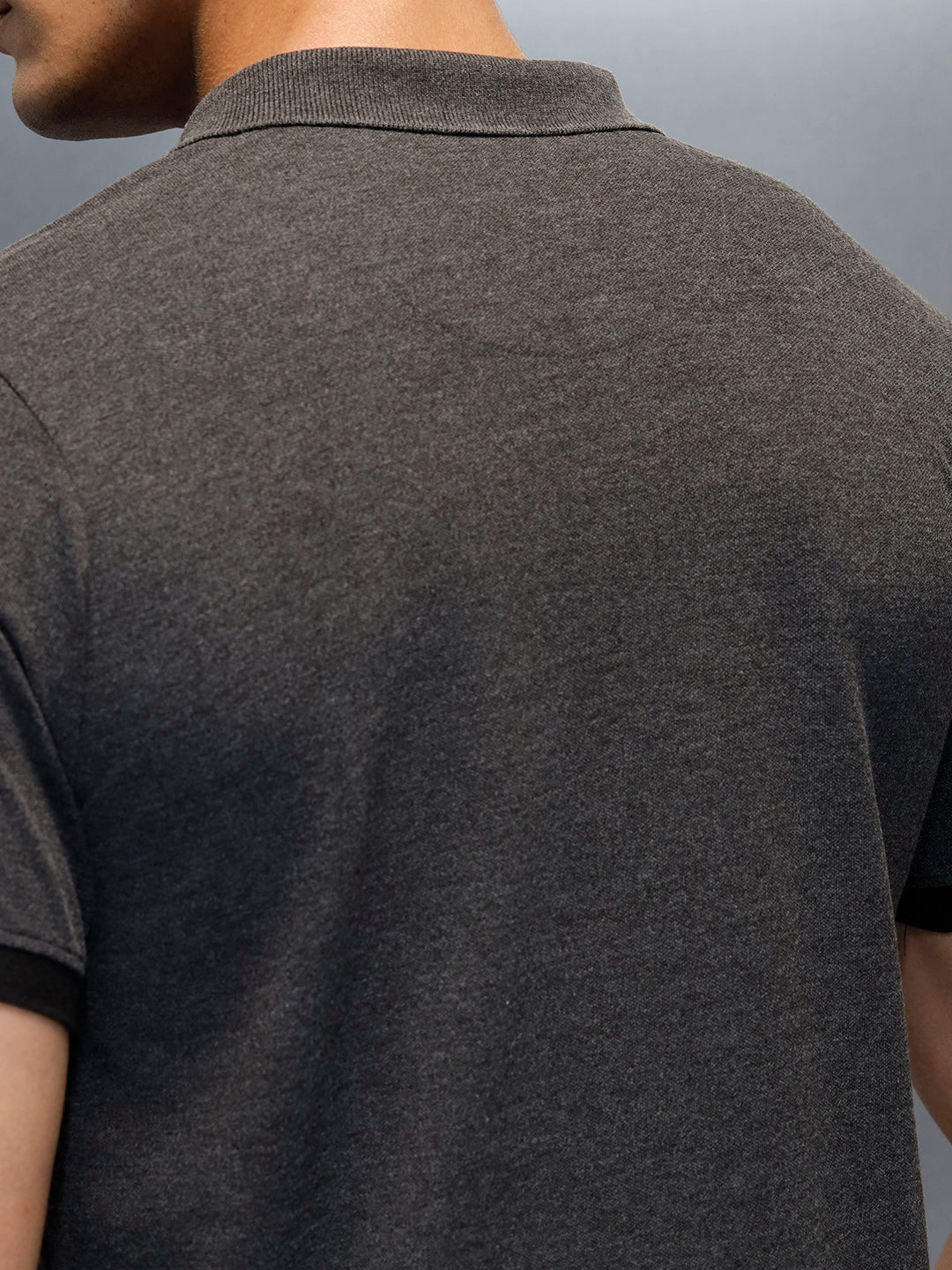 Men's Casual Regualr Fit Polo T-Shirt | Dark Grey