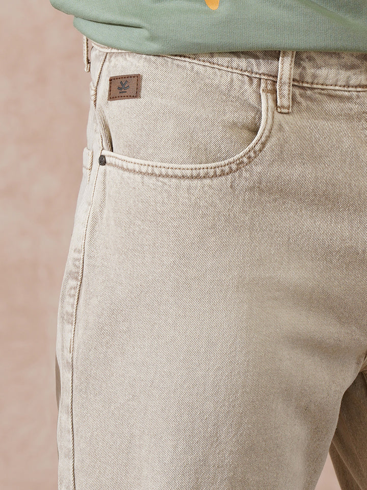 Heavy Fade Anti Fit Jeans | Ecru