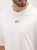 Oversized Patch Detail T-Shirt | White