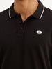 Solid Tipping Collar Polo T-Shirt | Black | WWTS230F