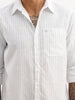 Regular Fit Striped Full Sleeve Shirt | Green