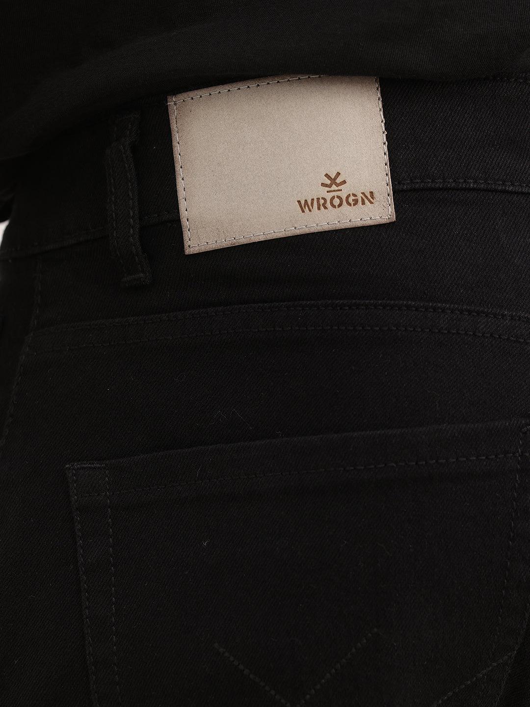 Solid Slim Fit Denim Jeans | Black