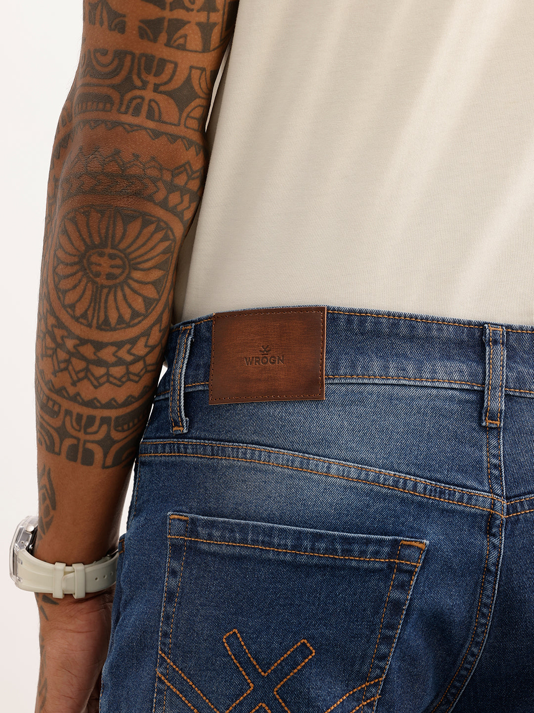 Faded Slim Fit Denim Jeans | Light Blue | WJN0200SR2084S