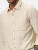 Beige Solid Basic Shirt