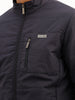 Solid Regular Fit Puffer Jacket | Navy Blue