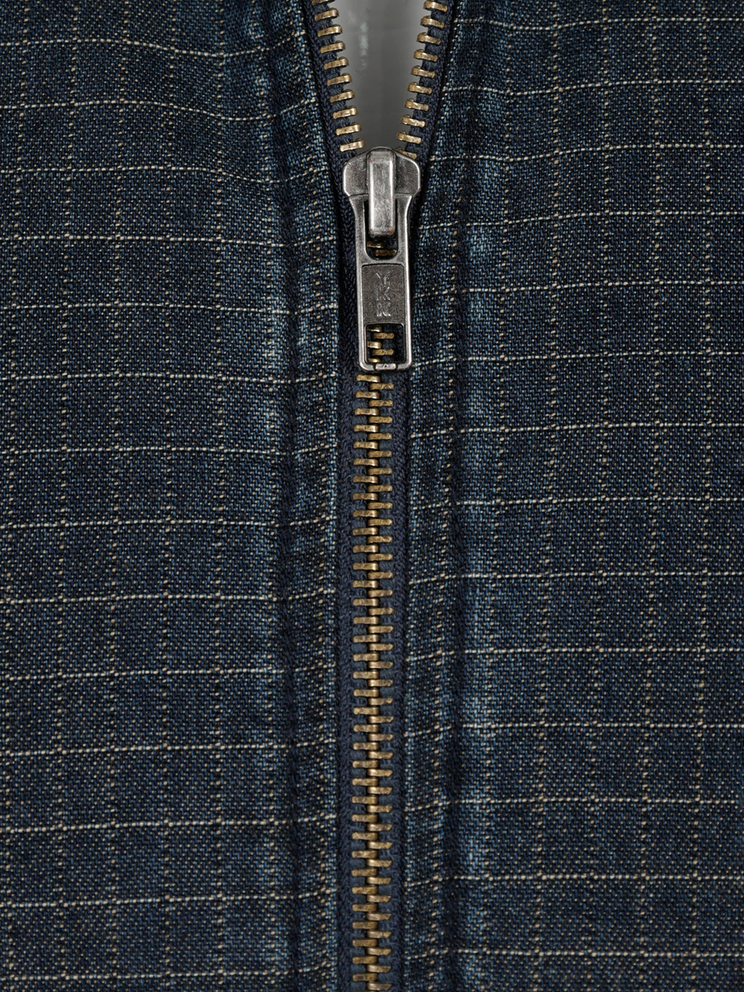 Classic Textured Checkered Jacket | Dark Blue