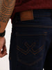 Solid Skinny Crop Fit Denim Jeans | Dark Blue