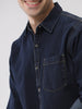 Washed Solid Indigo Shirt