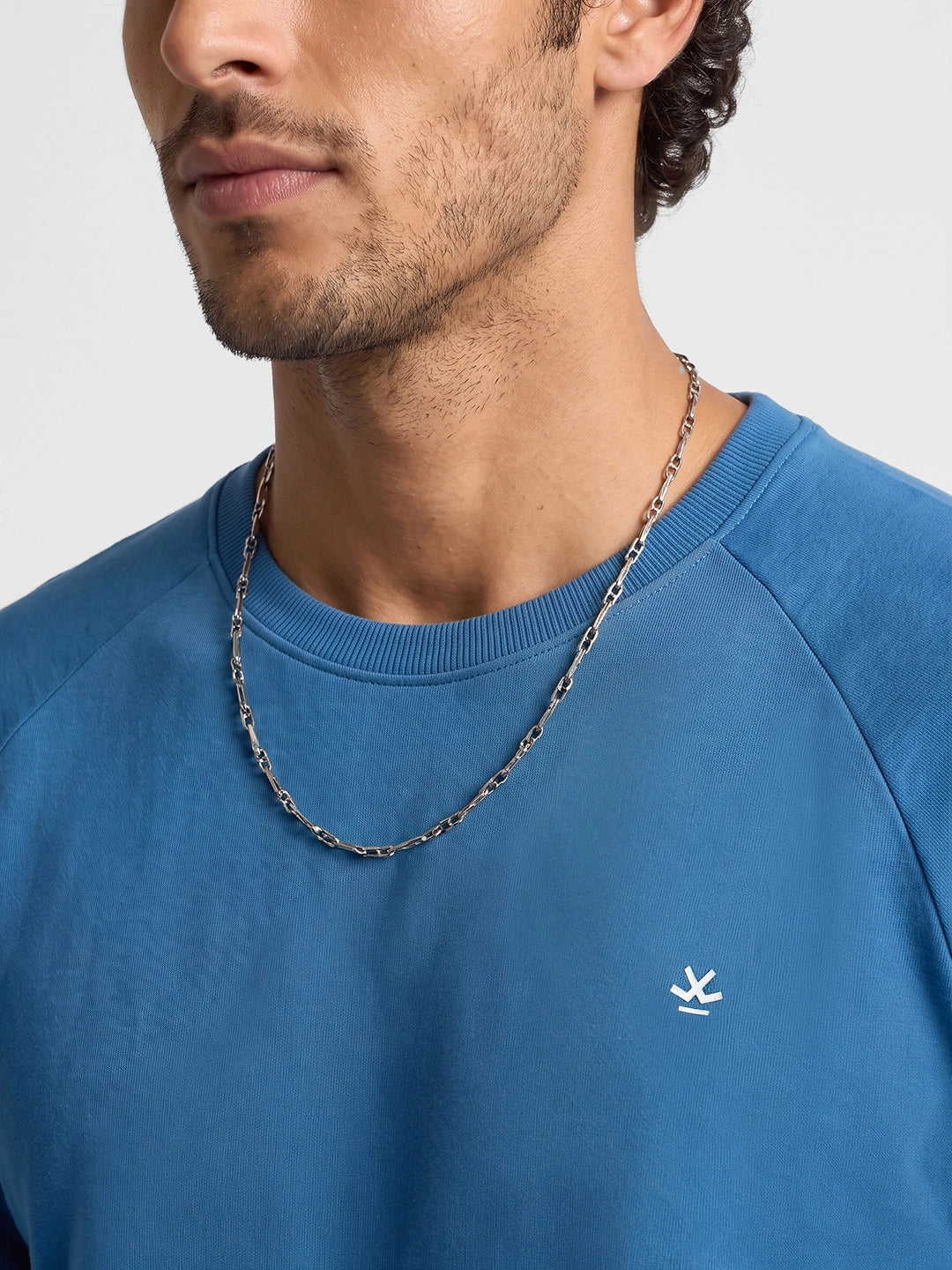 Classic Placement Printed Sweatshirt | Blue