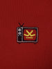 Elevated Men’s Casual Tee with Retro Graphic Embroidery | Red