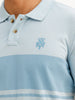 Regular Fit Placement Printed Polo T-Shirt | Blue