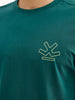 Oversized Placement Printed T-Shirt | Dark Green