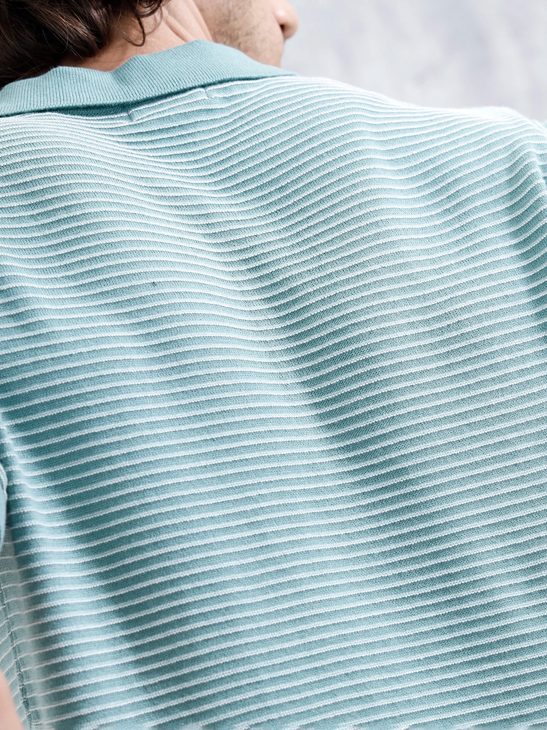 Slim Fit 100% Cotton Flat Knit Polo | Green
