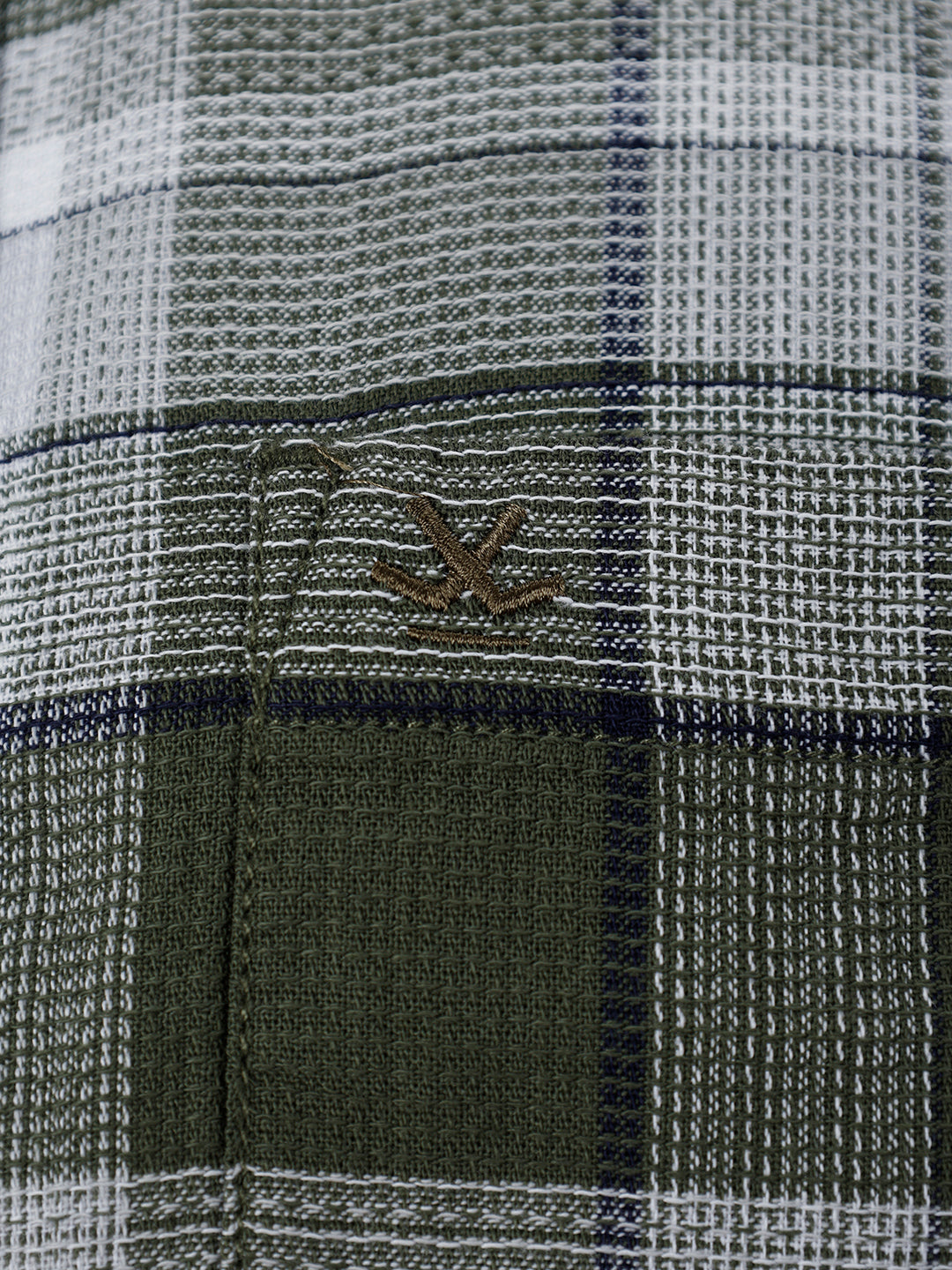 Classic Regular Fit Checkered Shirt | Olive