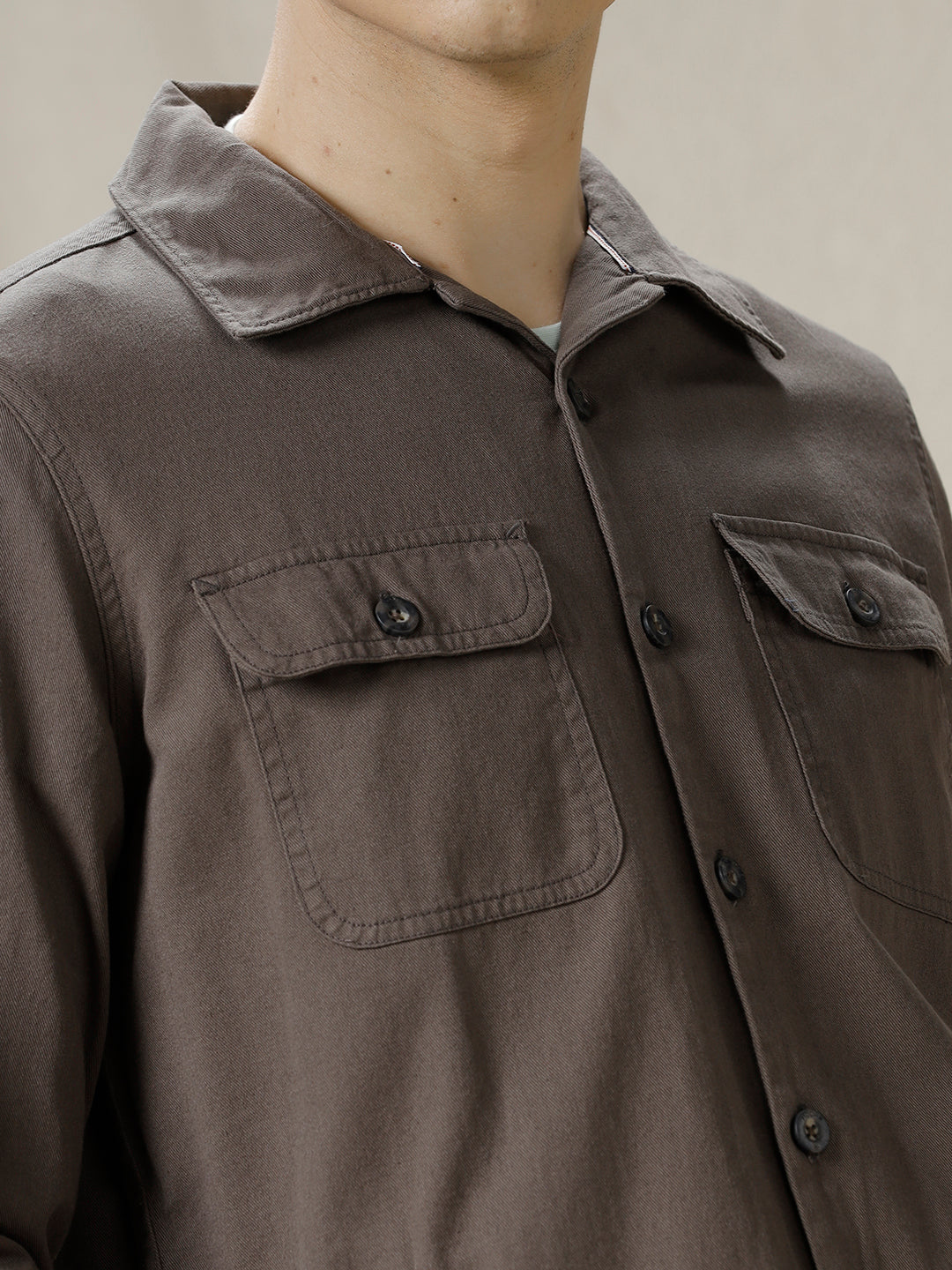 Solid Cotton Technical Shirt