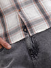 Dobby Textured Shirt In Slim Fit | White