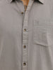 Solid Regular Fit Full Sleeve Shirt | Grey