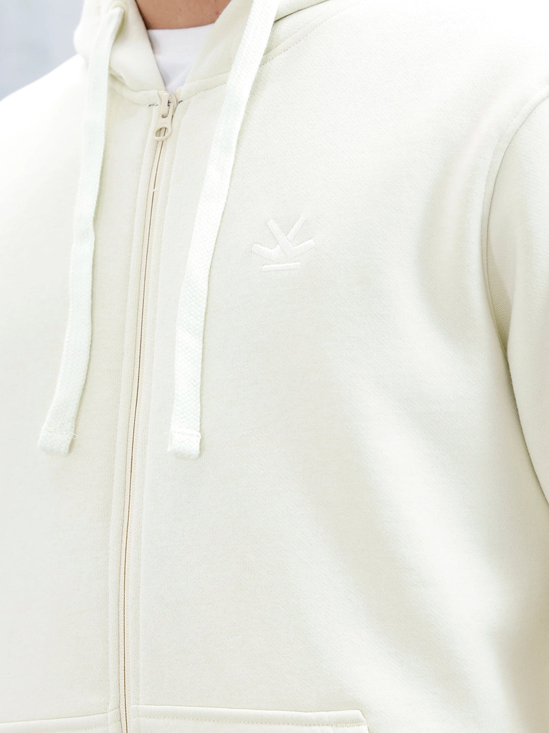 Men’s Solid Zip-Up Hoodie Sweatshirt | Aloe Wash