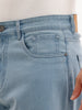 Bootcut Fit Solid Denim Jeans  | Light Blue