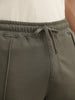 Relaxed Fit Double Stripe Jogger | Olive