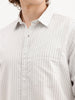 Classic Slim Fit Striped Shirt | Grey