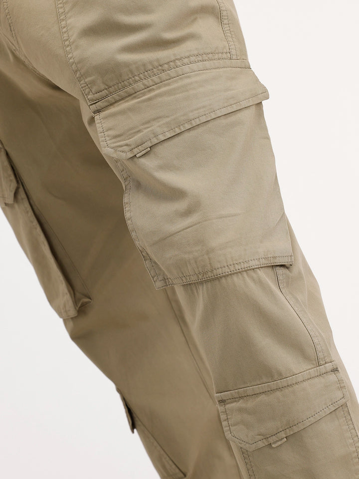 Relaxed Fit Cargo Jogger | Olive