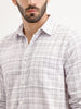 Regular Fit Checkered Shirt | Grey