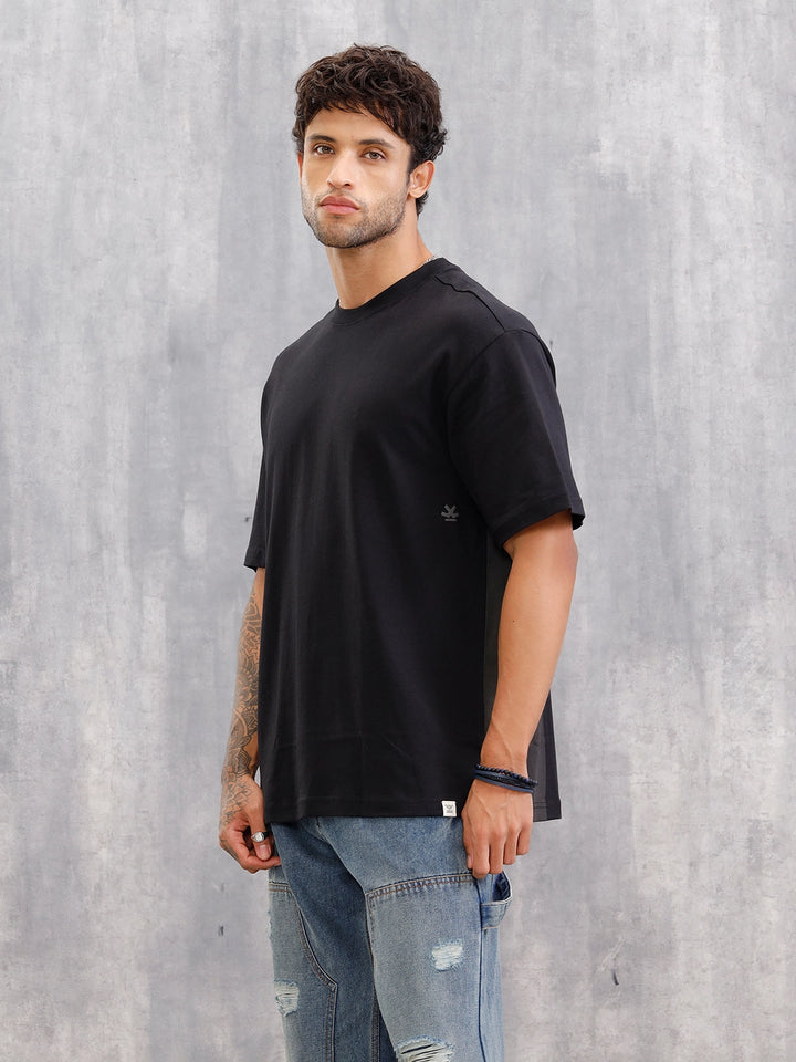 Graphic Printed Tshirt With Back Print | Black