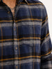Classic Slim Fit Checkered Shirt | Navy Blue | WSH02FSSL0355S