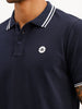 Regular Fit Tipping Collar Polo T-Shirt | Blue