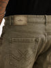 Faded Straight Fit Denim Jeans | Olive | WJN0200SR2237S