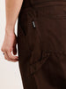 Loose Fit Solid Trouser  | Brown