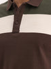 Classic Slim Fit Cut & Sew Polo T-Shirt | Brown