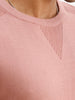 Slim Fit Placement Printed Knitted Sweater | Pink