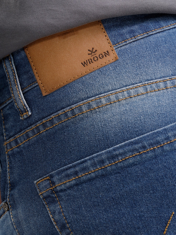 Skinny Crop Mid Wash Jeans I Blue