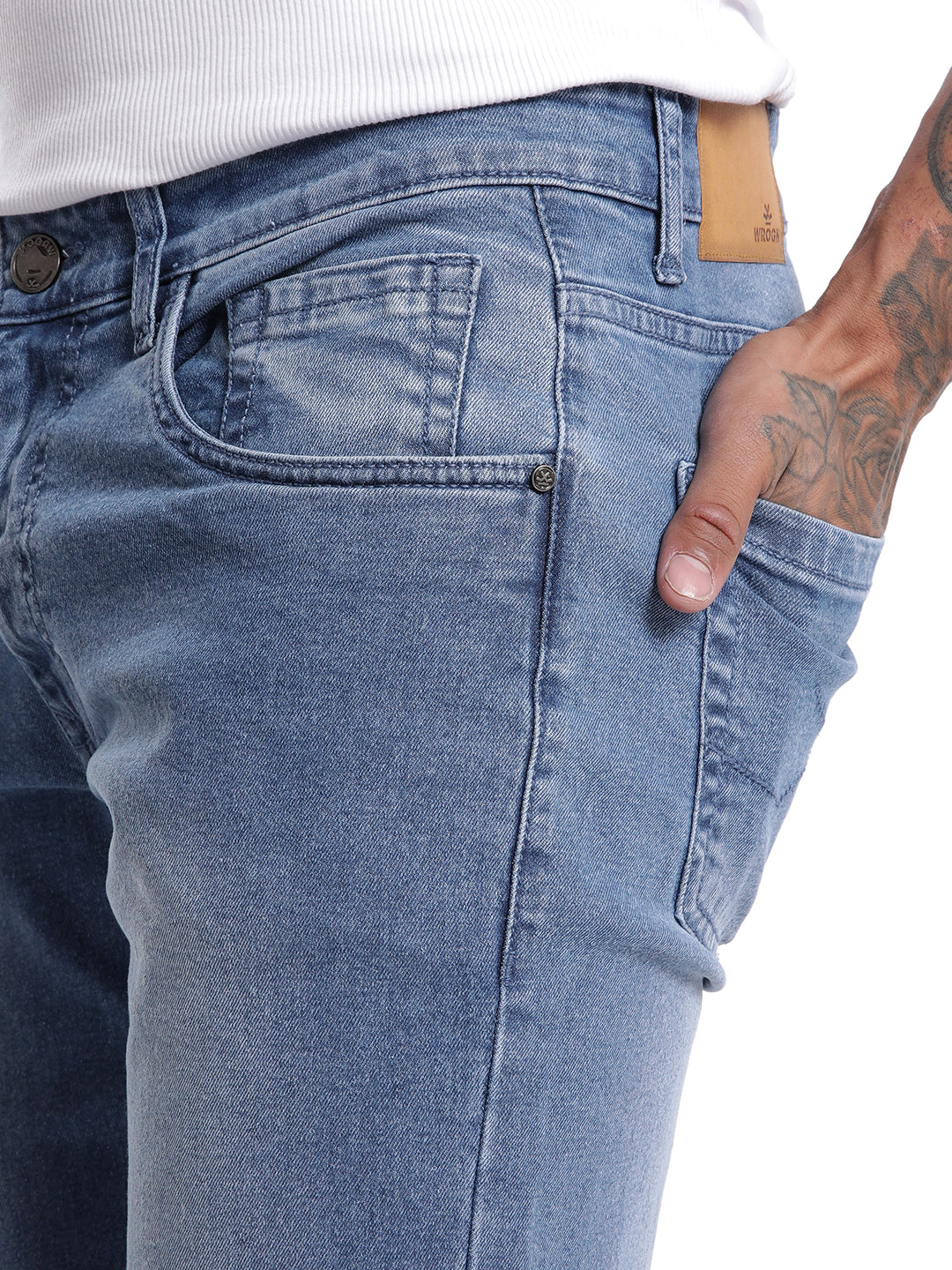 Classic Slim Fit Grey Twill Jeans