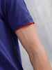 Polo T-Shirt With Contrast Trim Details | Navy Blue